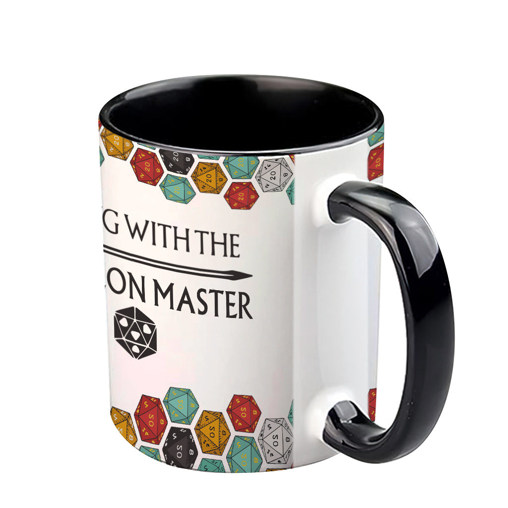 Sleeping With The DM - Personalized RPG Accent Mug