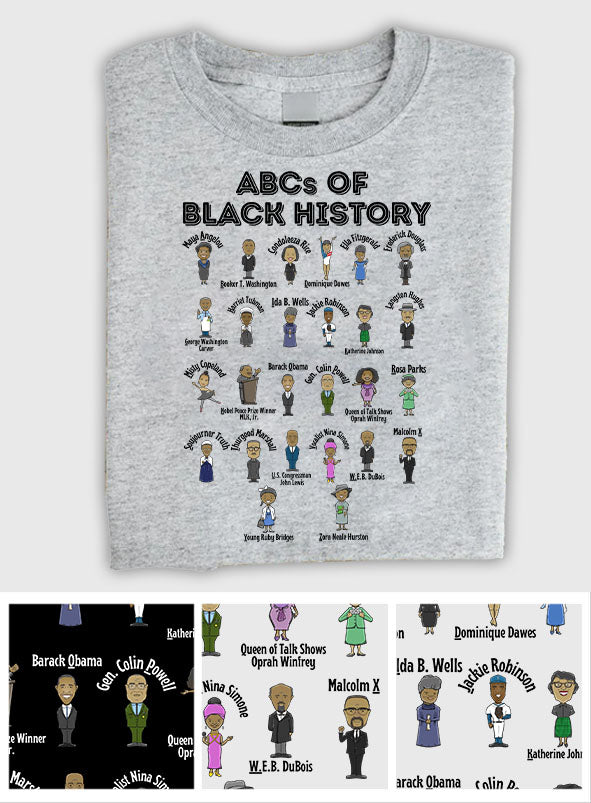 ABCs Of Black History - Personalized African American T-shirt And Hoodie