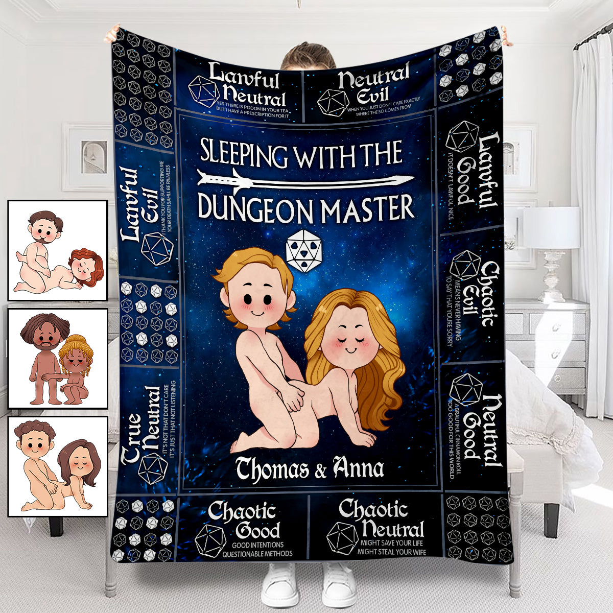 Sleeping With The DM - Personalized RPG Blanket