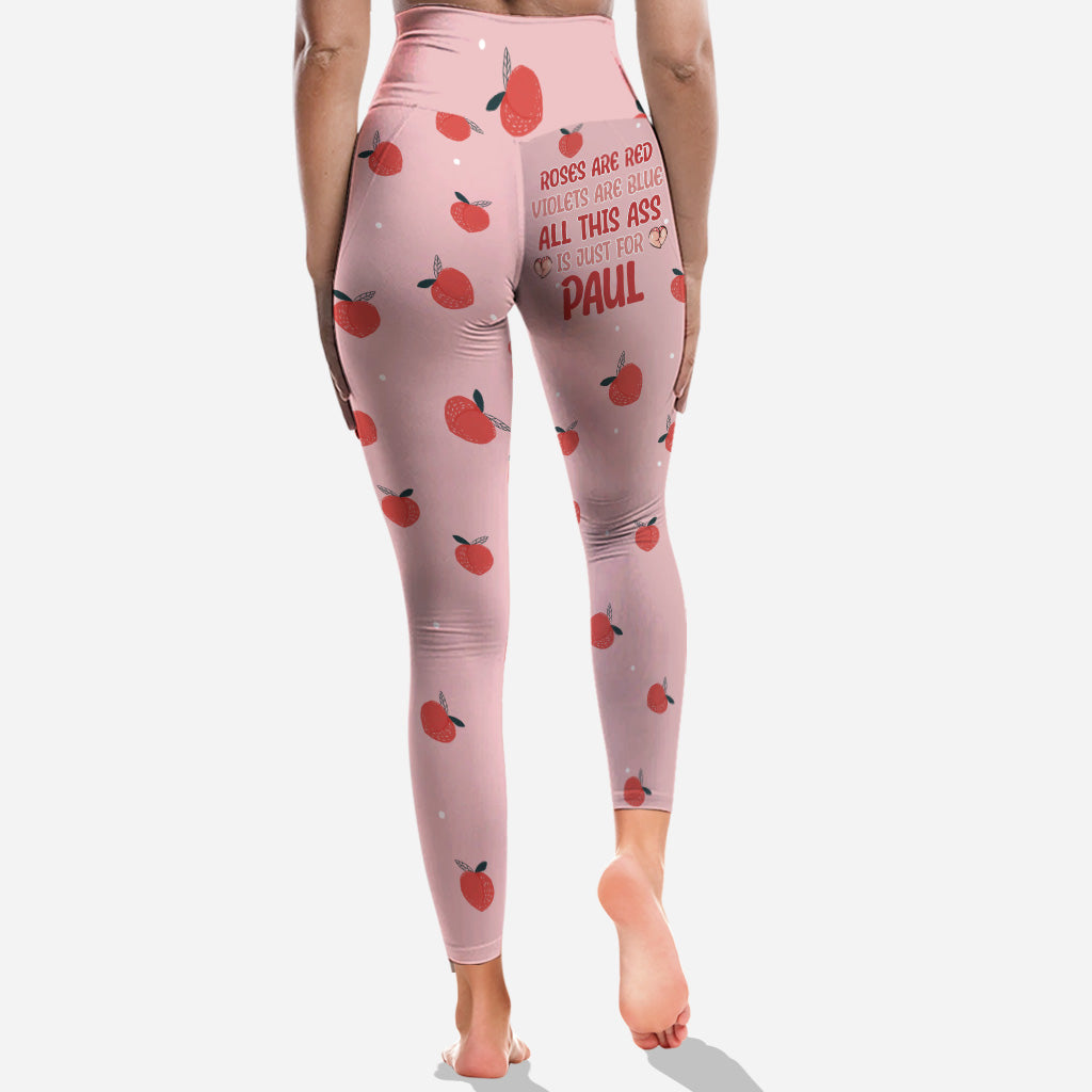 Roses Are Red Violets Are Blue - Personalized Couple Leggings