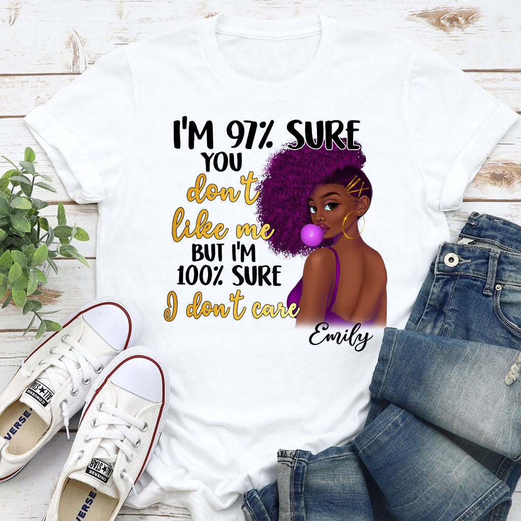 I Don't Care - Personalized African American T-shirt And Hoodie