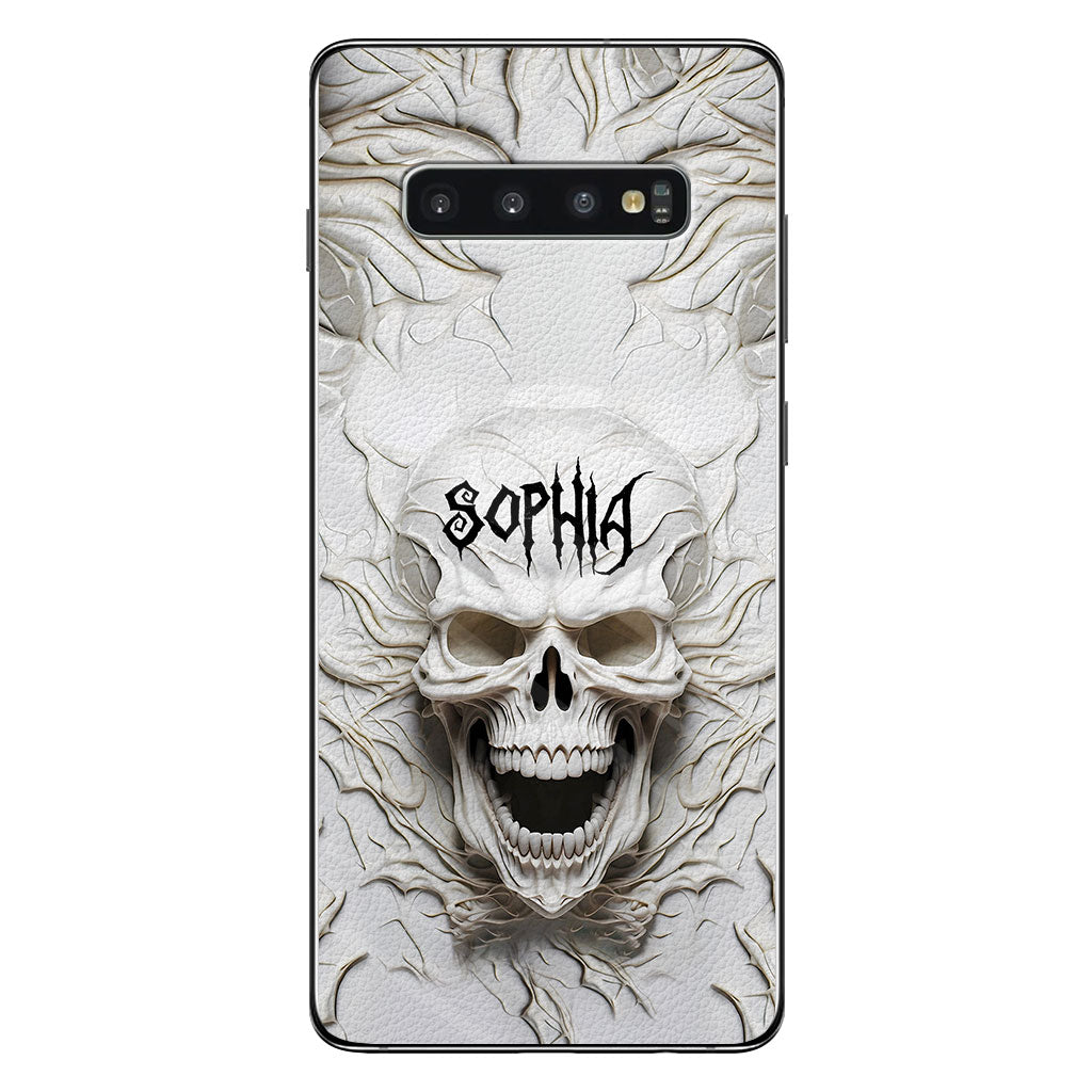 Beautiful White Skeleton - Personalized Skull Phone Case