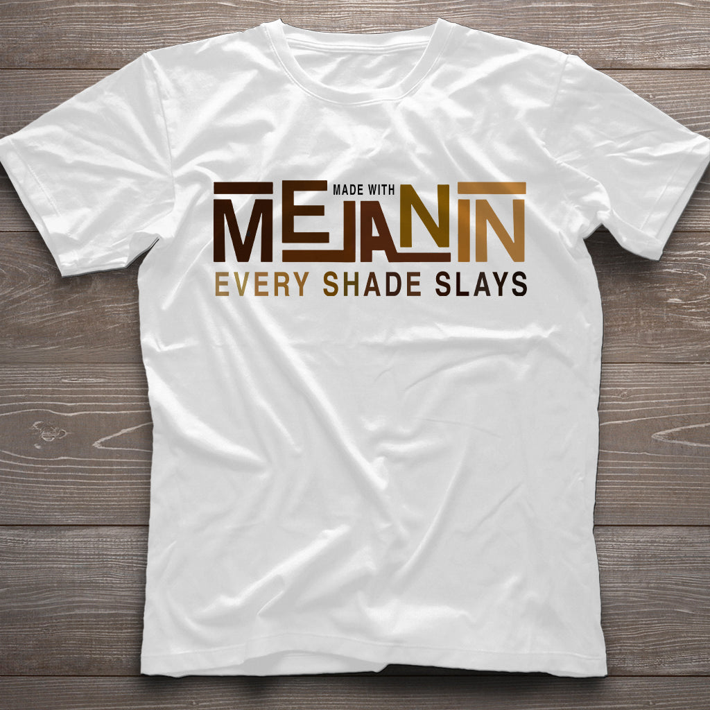 Made With Melanin - African American T-shirt And Hoodie