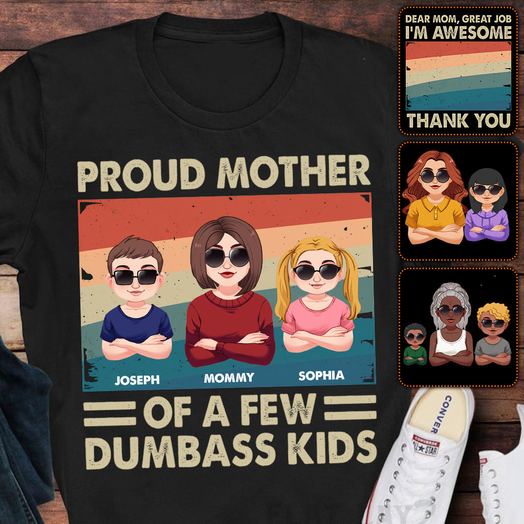 Discover Proud Mother Of A Few Kids - Personalized Mother T-shirt