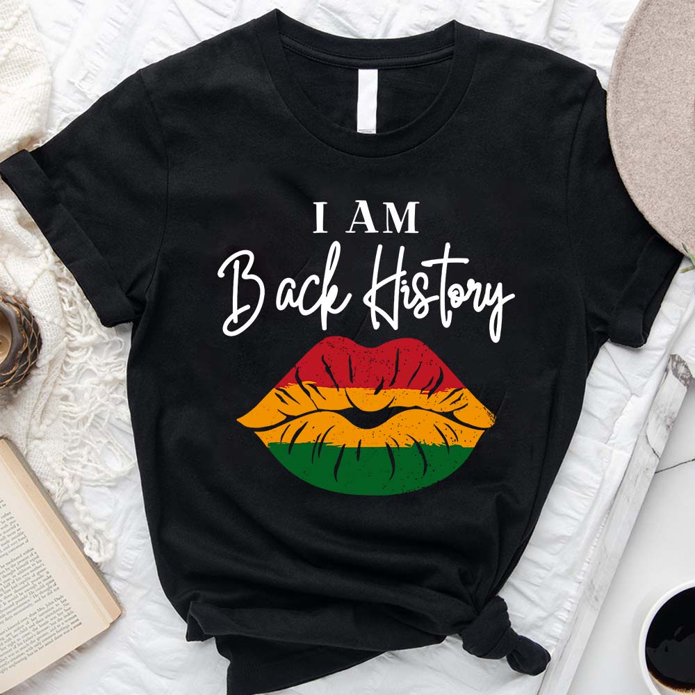 I Am Black History - Personalized African American T-shirt And Hoodie