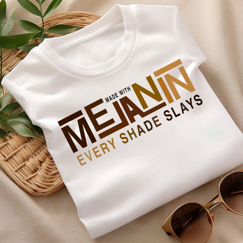 Made With Melanin - African American T-shirt And Hoodie