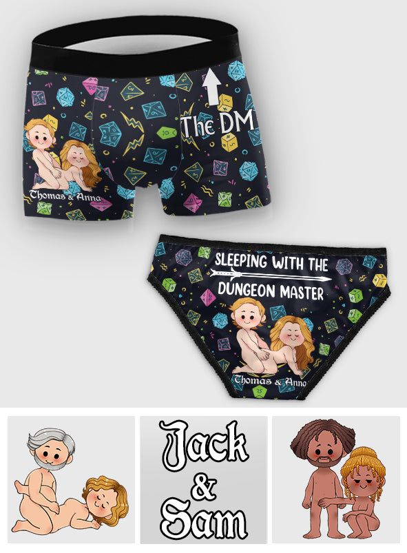 Sleeping With The DM - Personalized RPG Lace Border Women Briefs And Men’s Boxer Briefs