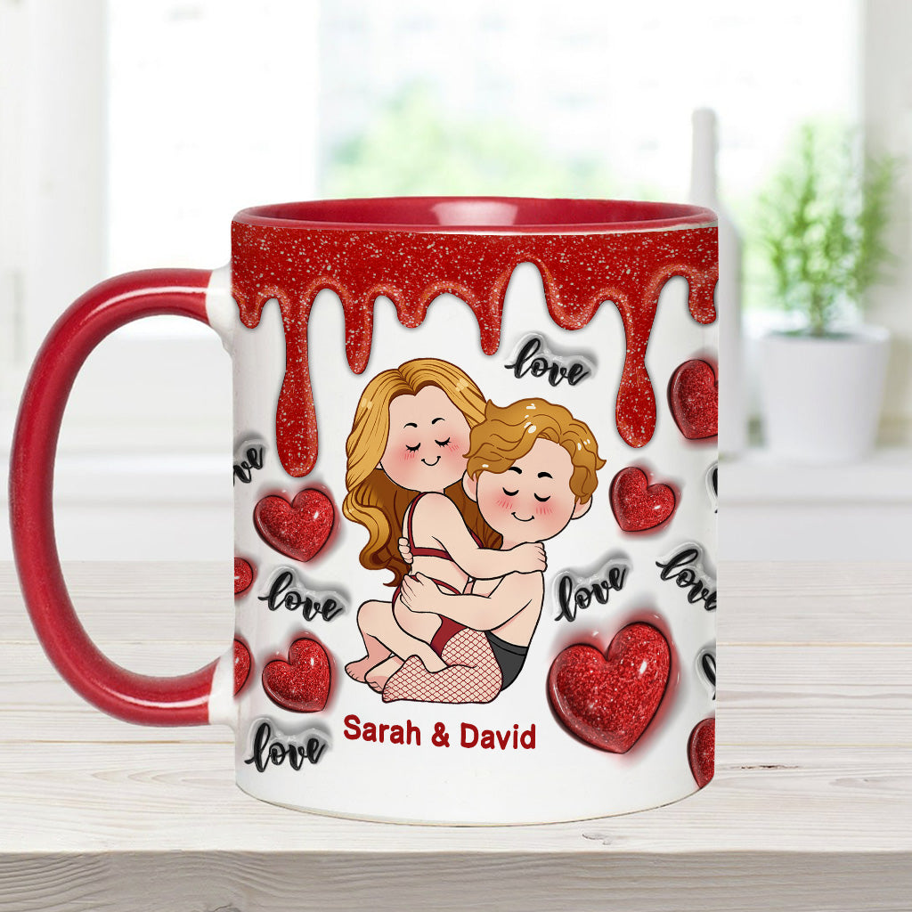 I Love You - Personalized Couple Accent Mug