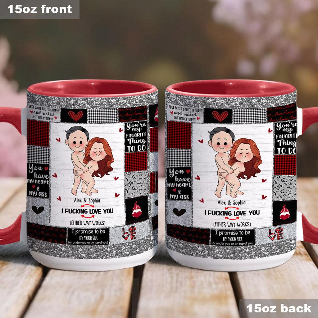 I Love You - Personalized Couple Accent Mug