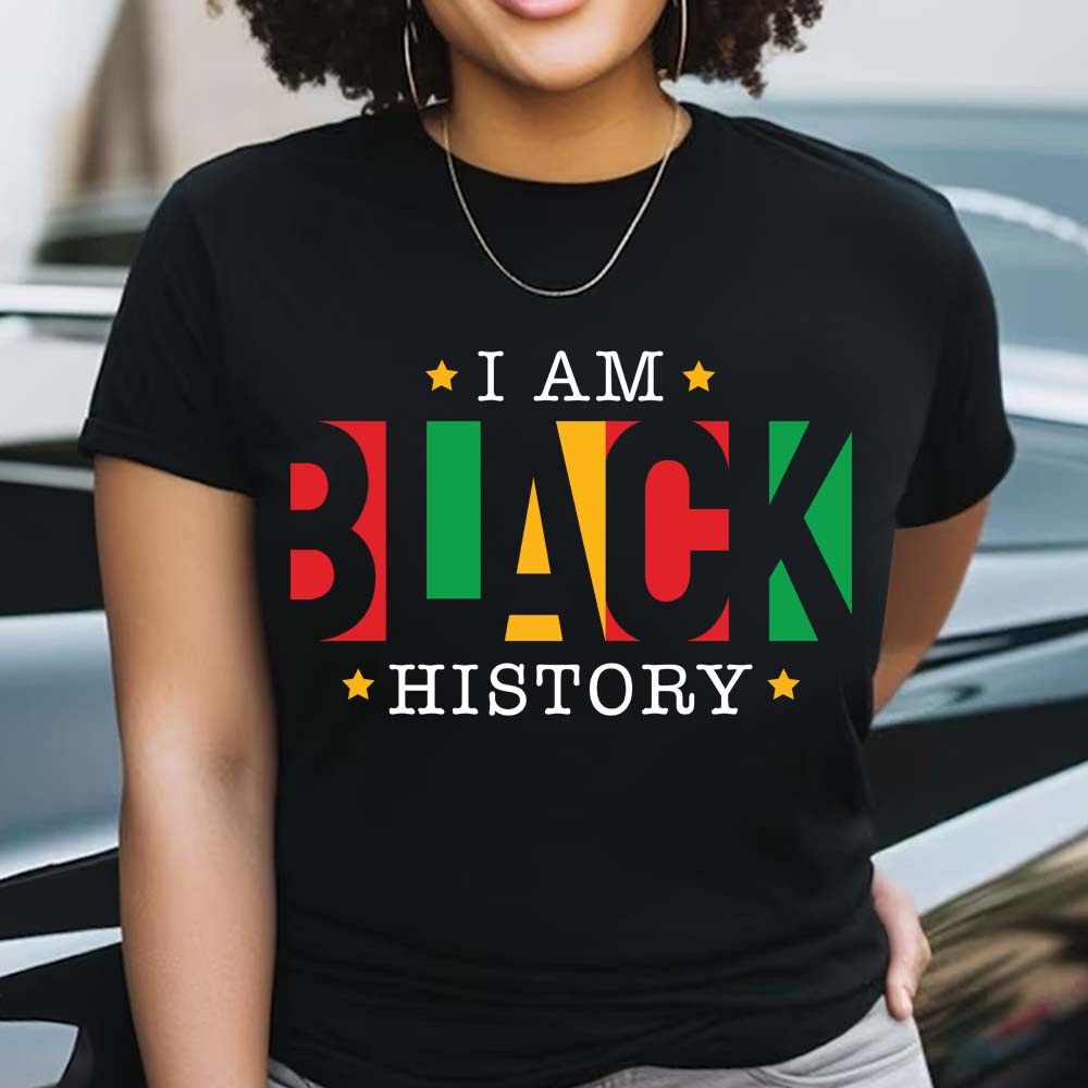 I Am Black History - Personalized African American T-shirt And Hoodie