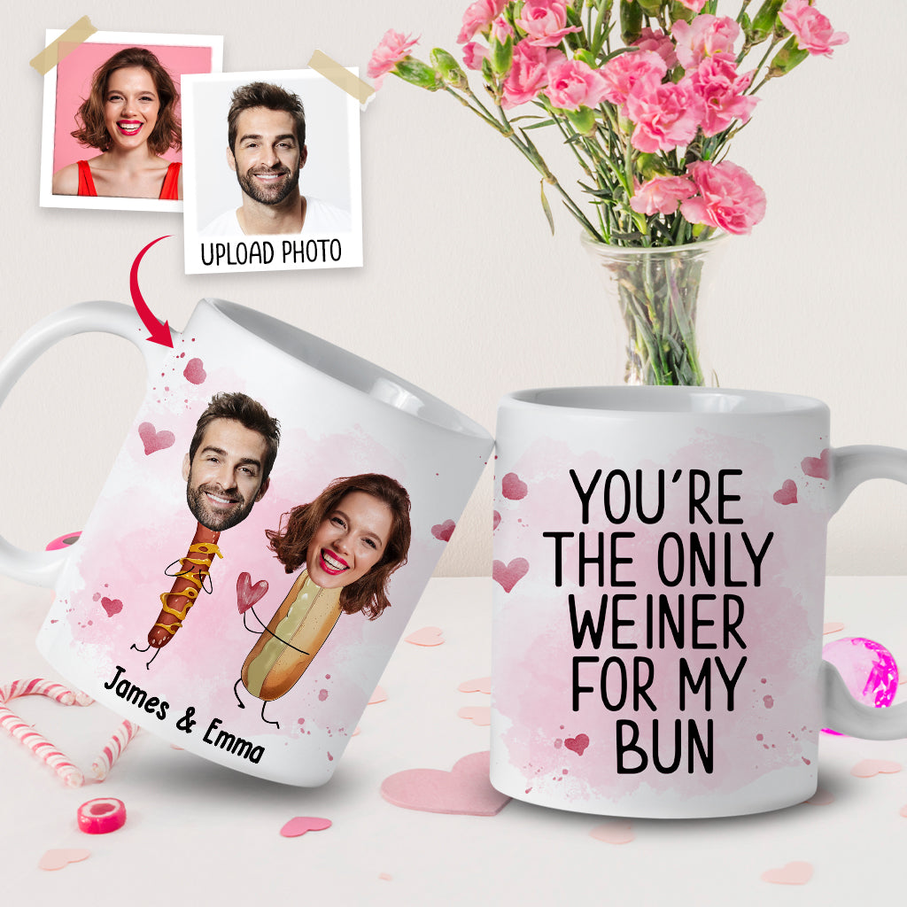 Discover You're The Only Weiner For My Bun - Personalized Couple Mug
