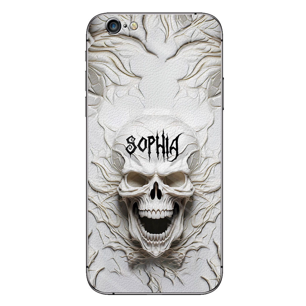 Beautiful White Skeleton - Personalized Skull Phone Case