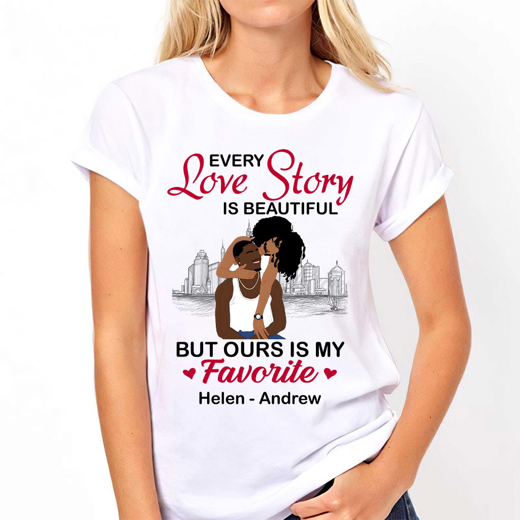 Our Story Is My Favorite - Personalized African American T-shirt And Hoodie