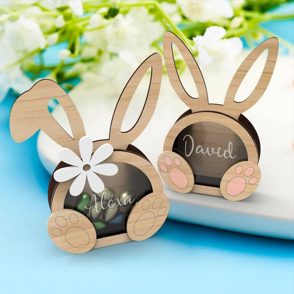 Easter bunny box for chocolate eggs - Personalized Easter Day Easter Bunny Box For Chocolate Eggs