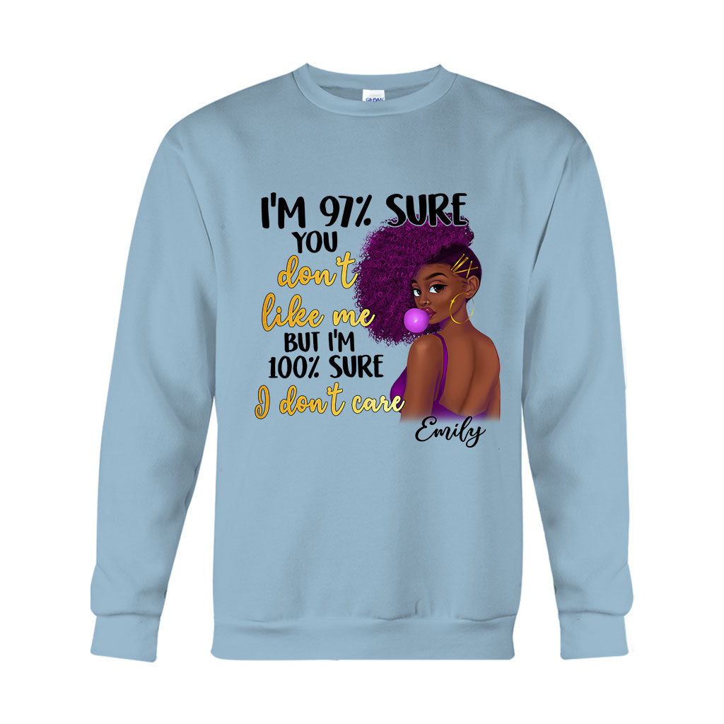 I Don't Care - Personalized African American T-shirt And Hoodie