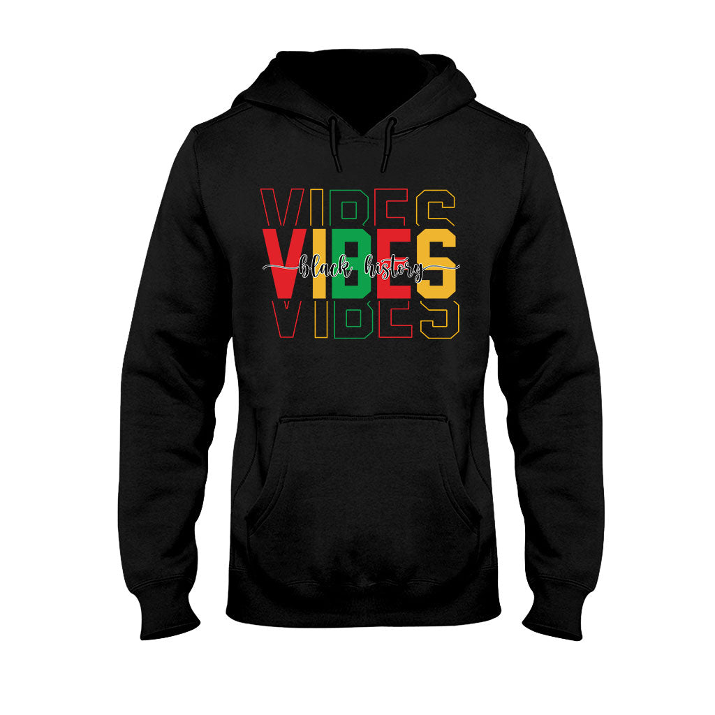 Black History Vibes - Personalized African American T-shirt And Hoodie