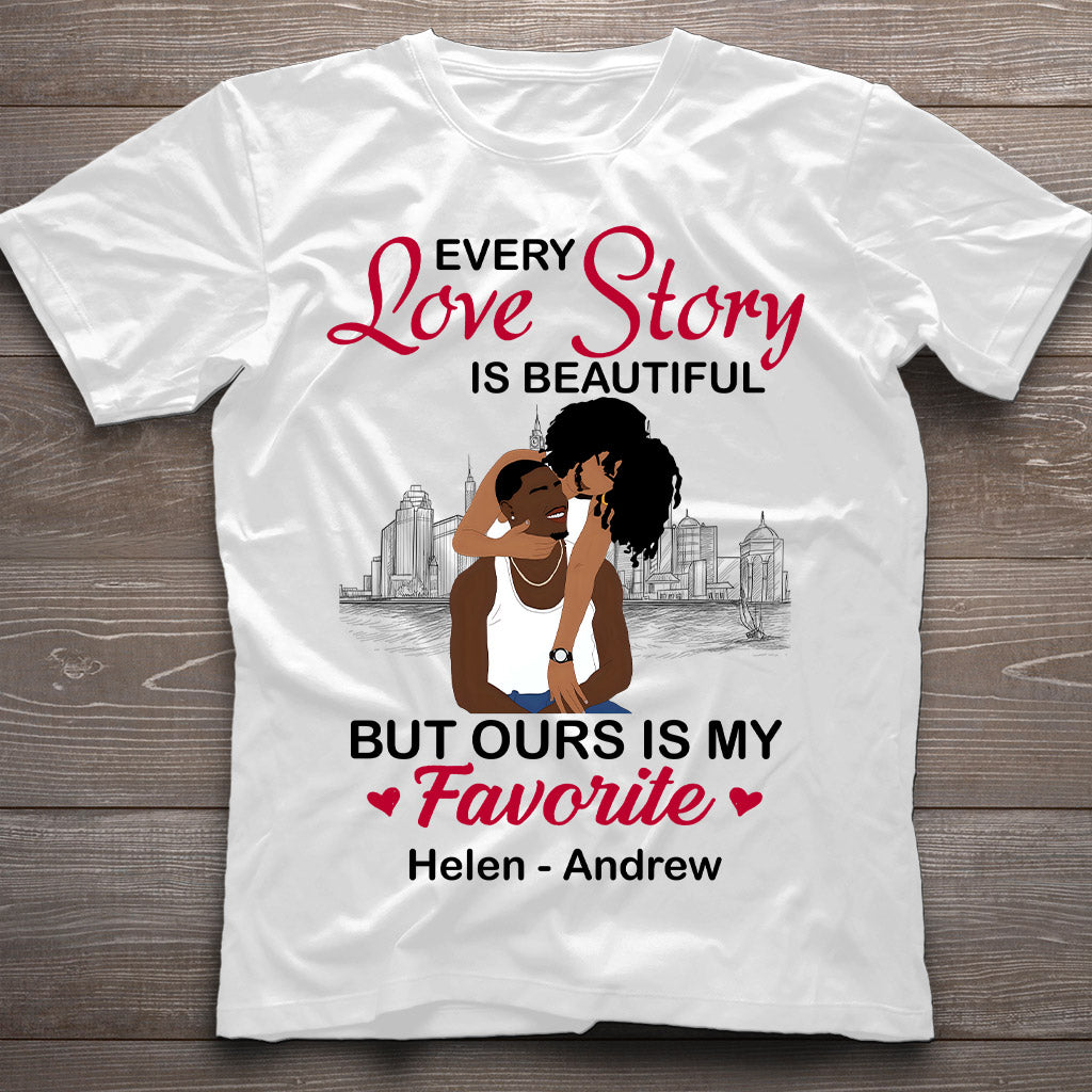 Our Story Is My Favorite - Personalized African American T-shirt And Hoodie