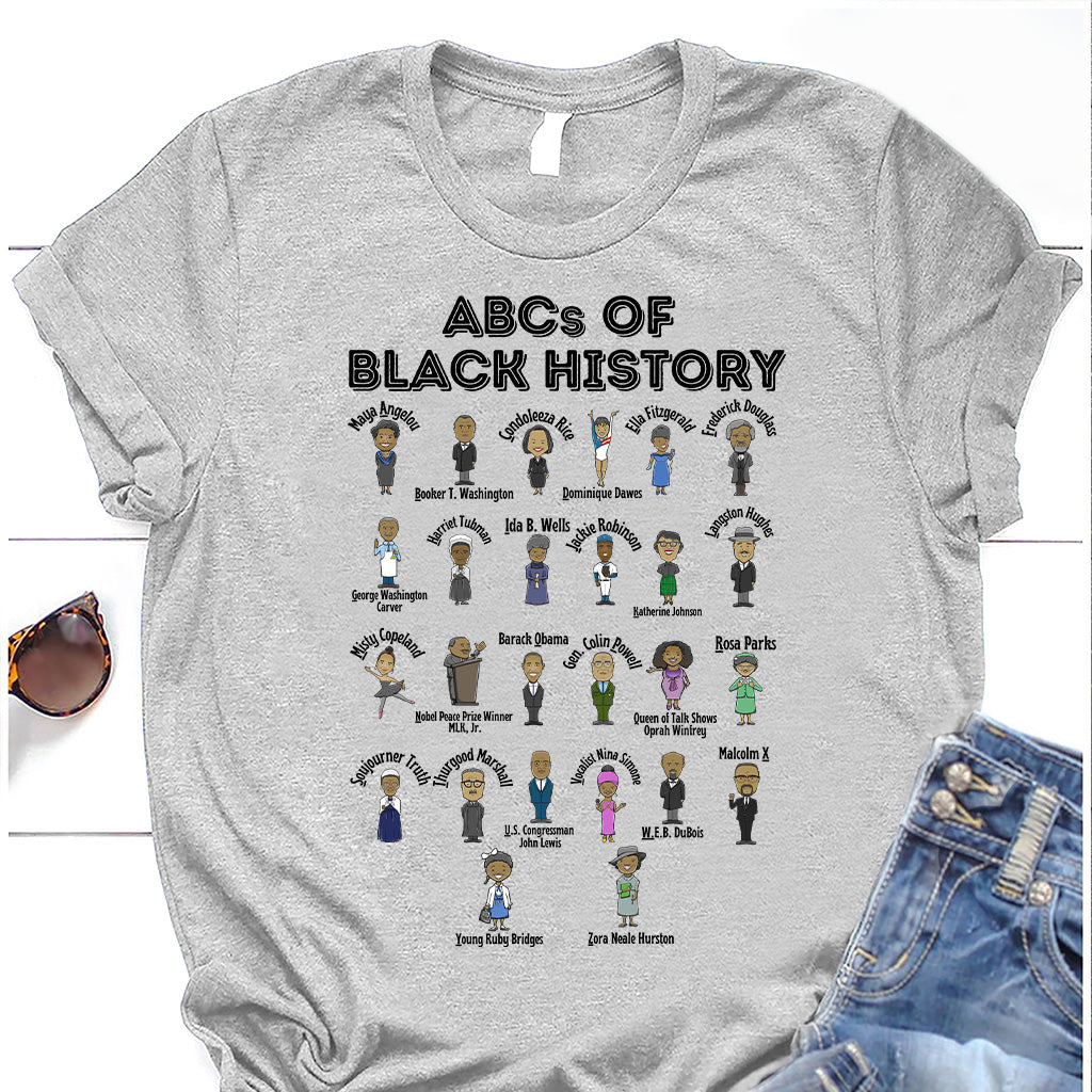 ABCs Of Black History - Personalized African American T-shirt And Hoodie