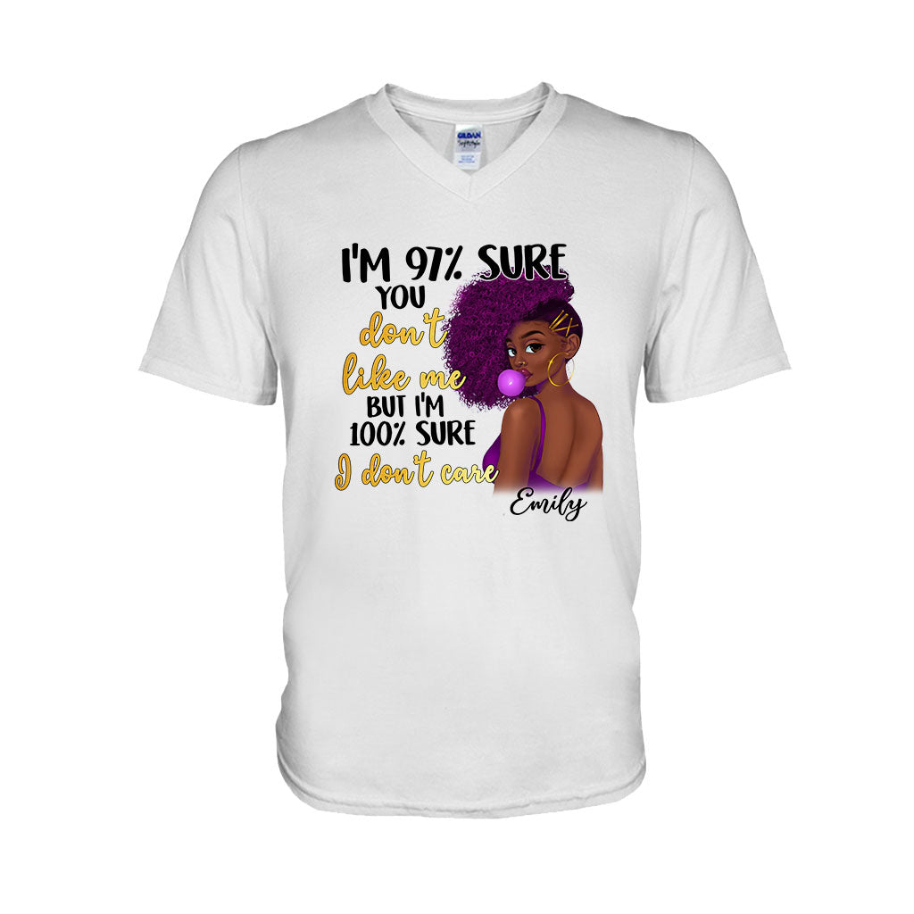 I Don't Care - Personalized African American T-shirt And Hoodie