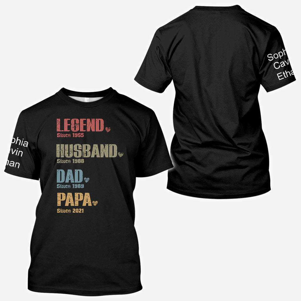 Legend Dad - Personalized Father All Over Shirt