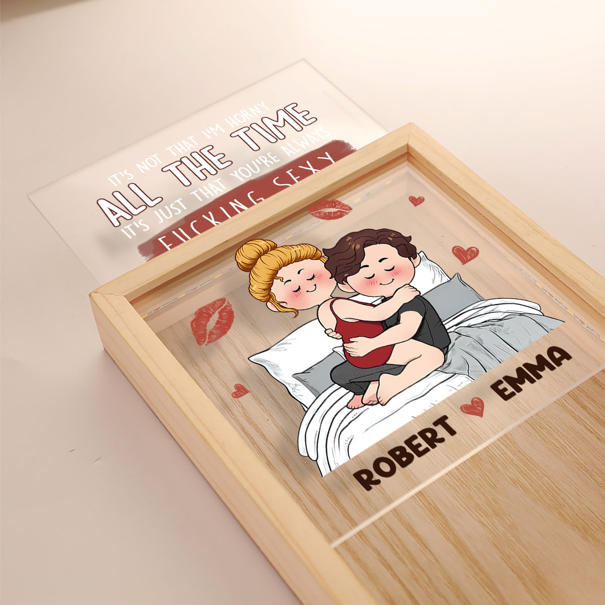 I Love You - Personalized Couple Picture Frame Light Box