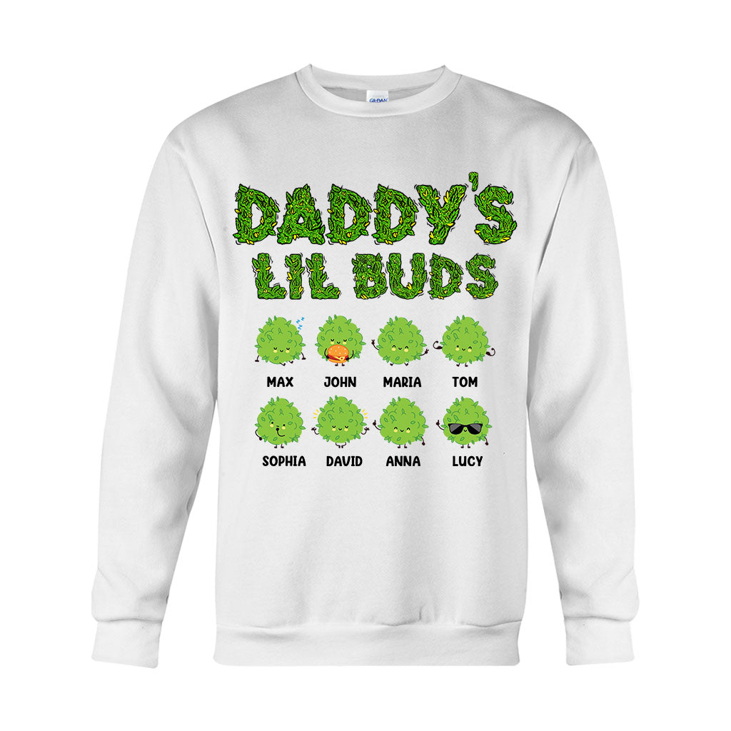 Daddy's Lil Buds - Personalized Weed T-shirt And Hoodie