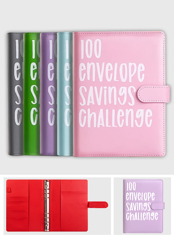 Money Saving Book - 100 Envelopes Money Saving Book Challenge