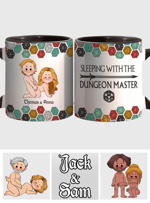 Sleeping With The DM - Personalized RPG Accent Mug