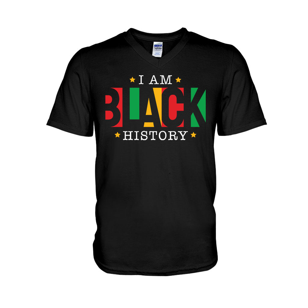 I Am Black History - Personalized African American T-shirt And Hoodie