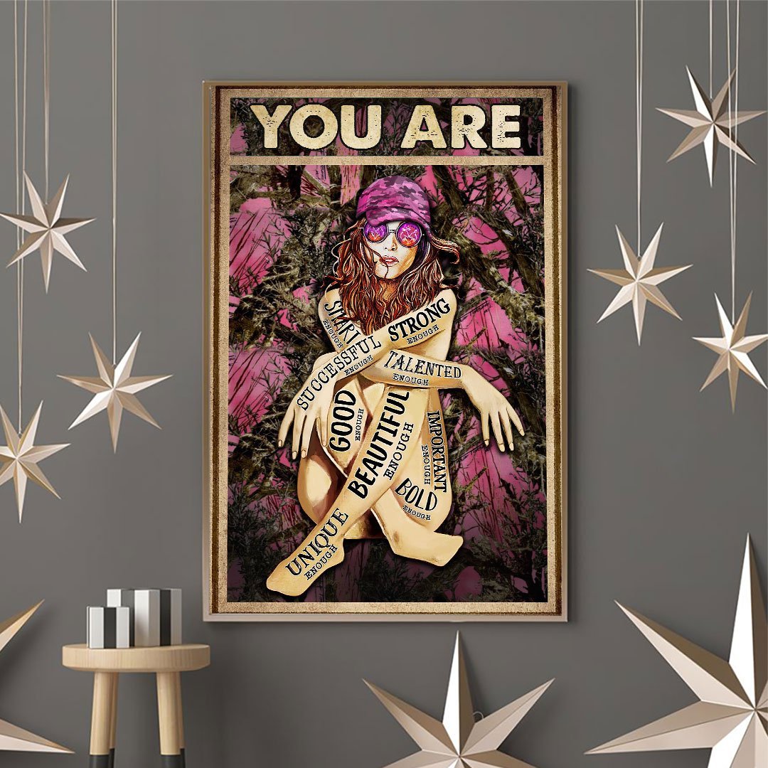 You Are Enough Country Girl - Hunting Poster