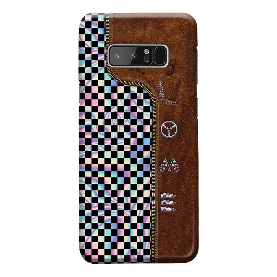 Racing Leather Pattern Print Phone Case