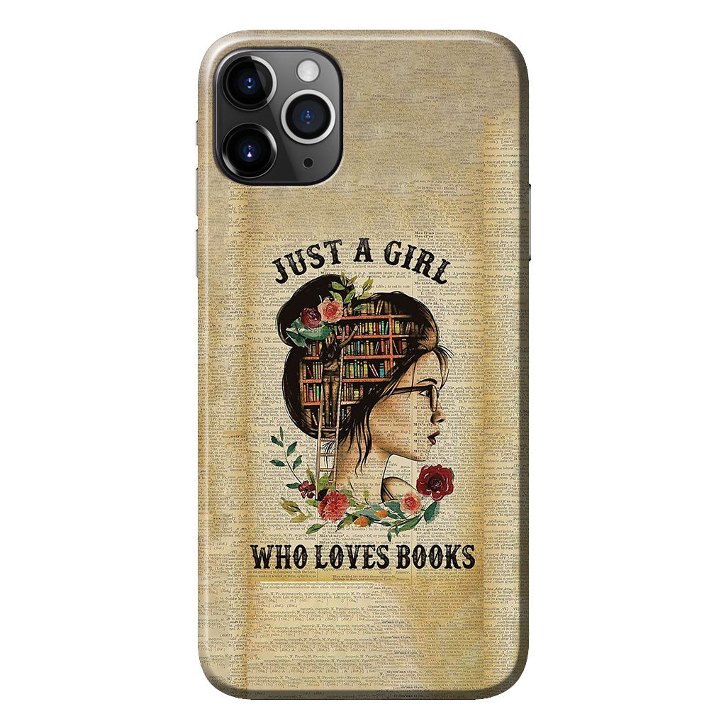 Just A Girl - Book Phone Case