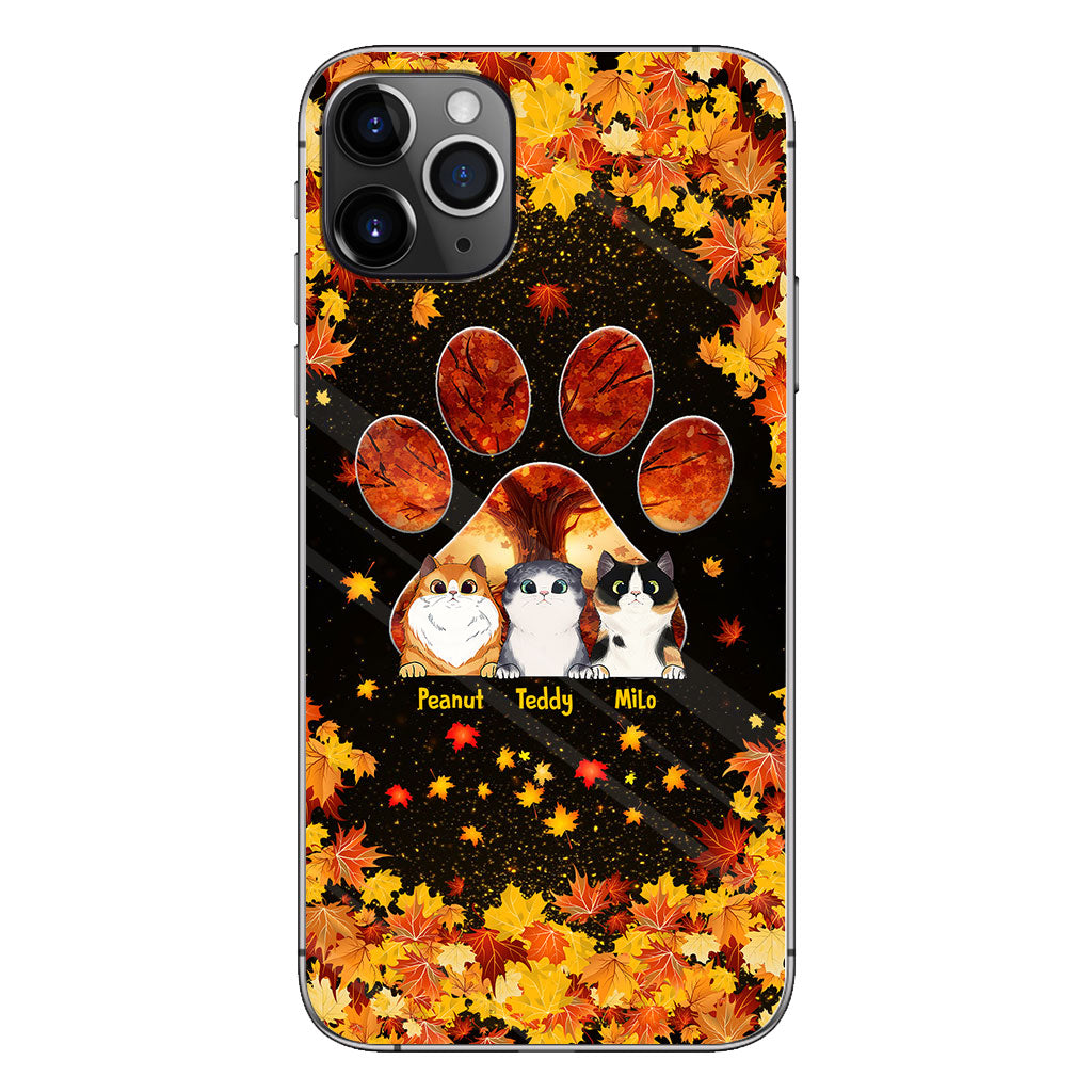 Hello Fall - Personalized Cat Phone Case