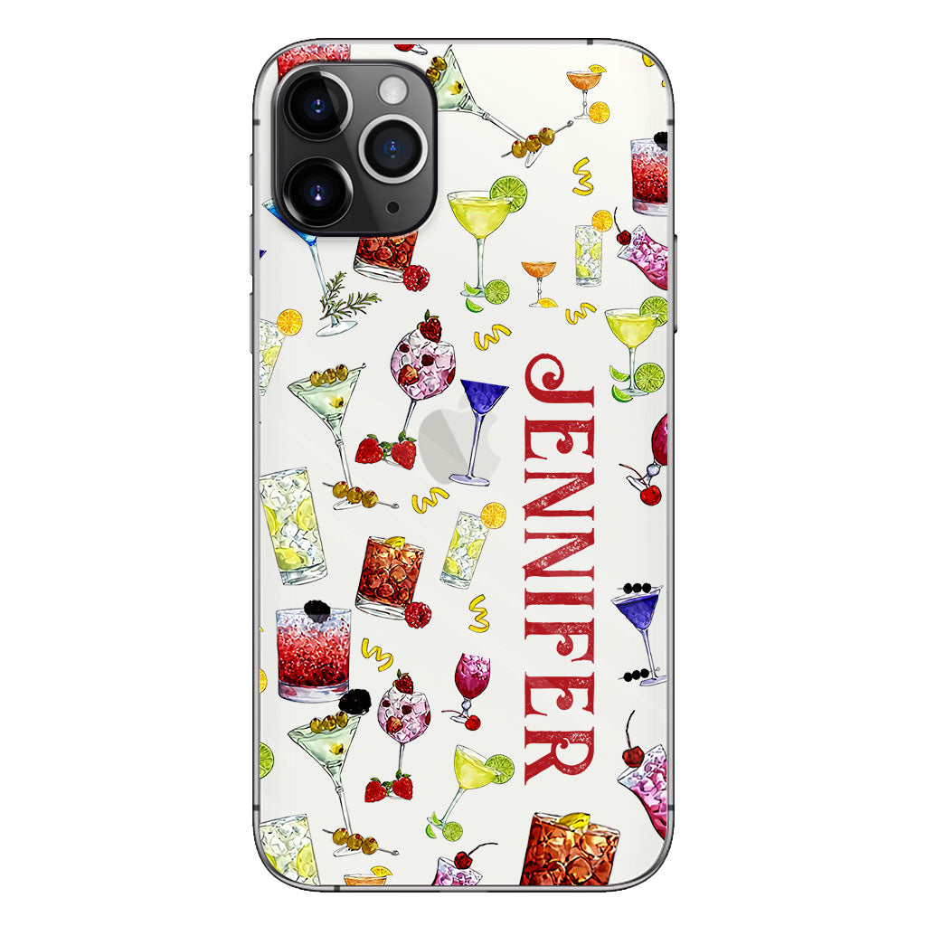 Summer Vibes - Personalized Cocktail Clear Phone Case