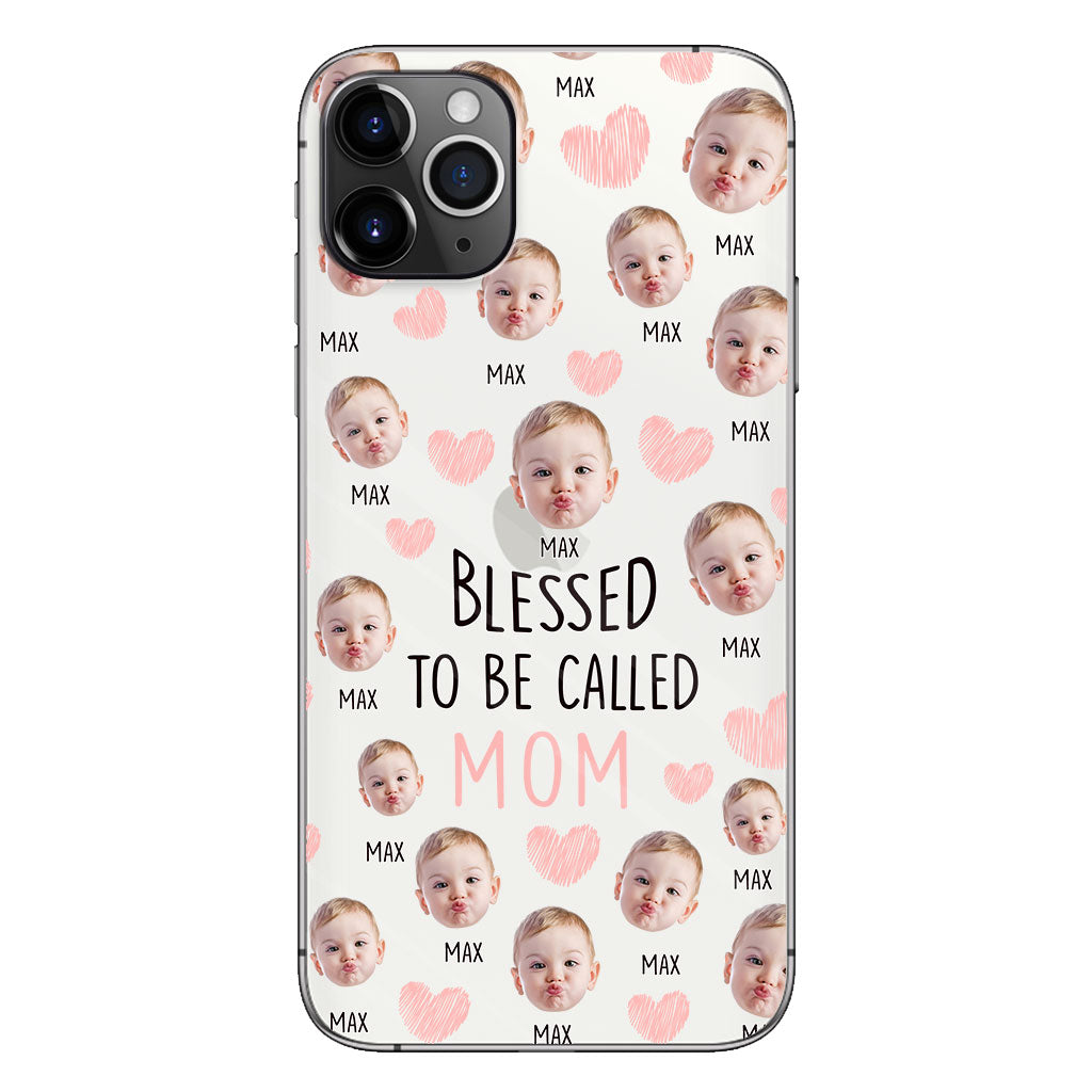 Blessed To Be Called Mom - Personalized Mother Clear Phone Case