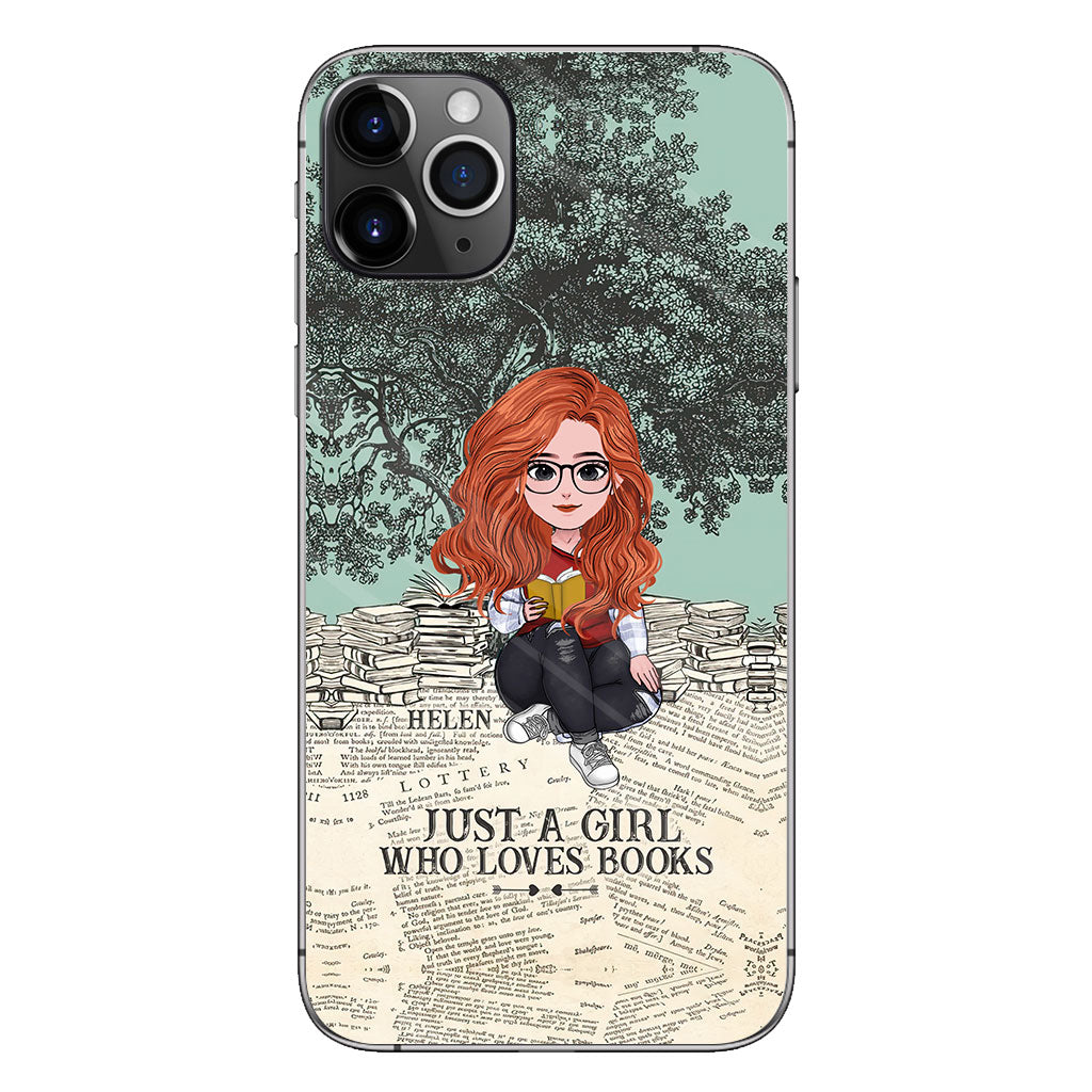 Just A Girl Who Loves Book - Personalized Book Clear Phone Case