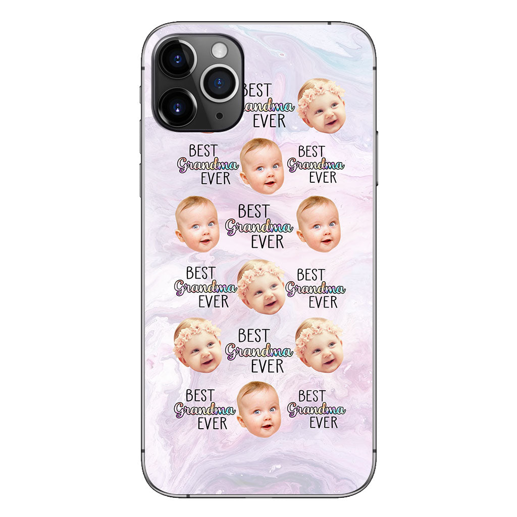 Best Grandma Mom Ever - Gift for grandma, mom, grandma, aunt - Personalized Clear Phone Case