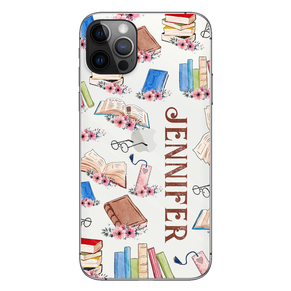 Just A Girl Who Loves Books - Personalized Book Clear Phone Case