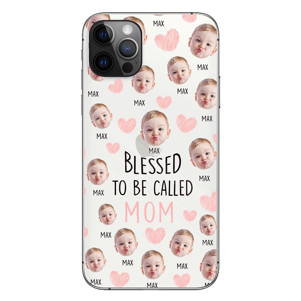 Blessed To Be Called Mom - Personalized Mother Clear Phone Case