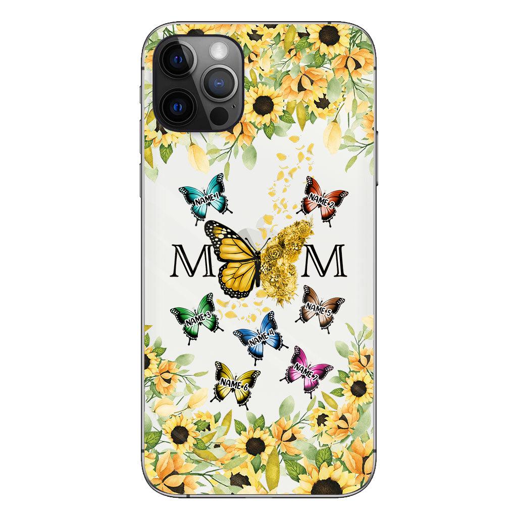 We Love You - Personalized Mother Clear Phone Case