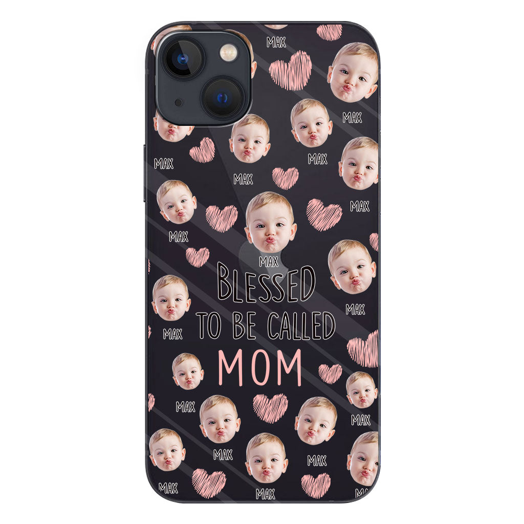 Blessed To Be Called Mom - Personalized Mother Clear Phone Case