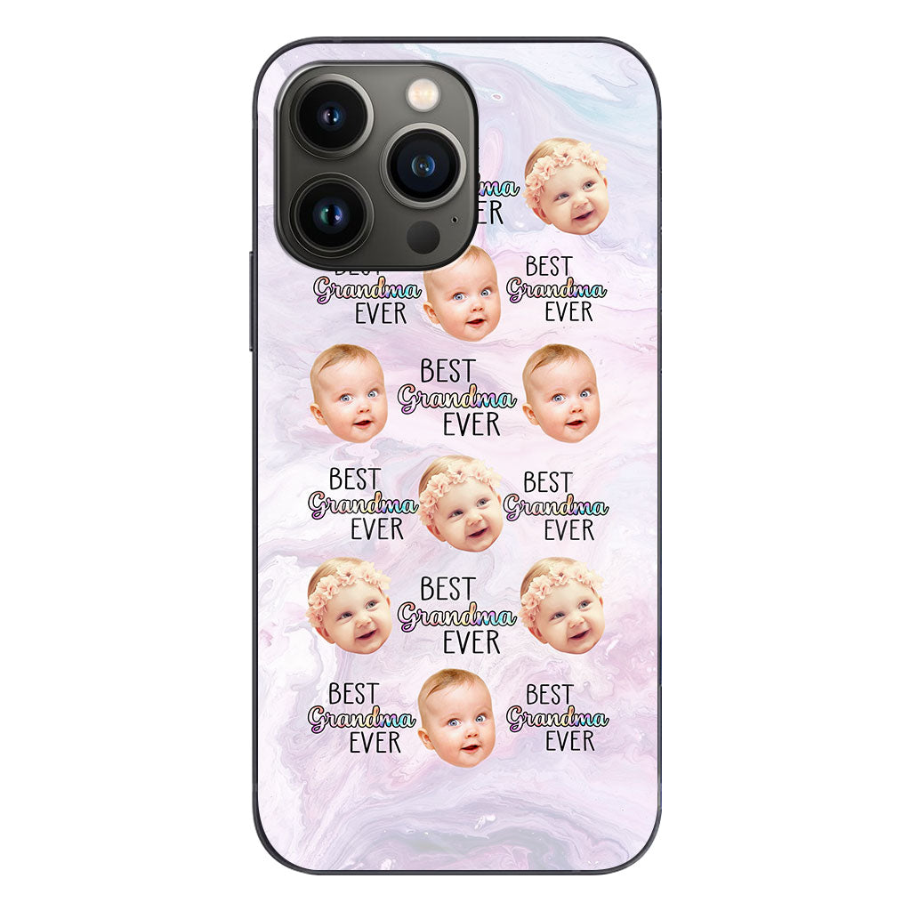 Best Grandma Mom Ever - Gift for grandma, mom, grandma, aunt - Personalized Clear Phone Case