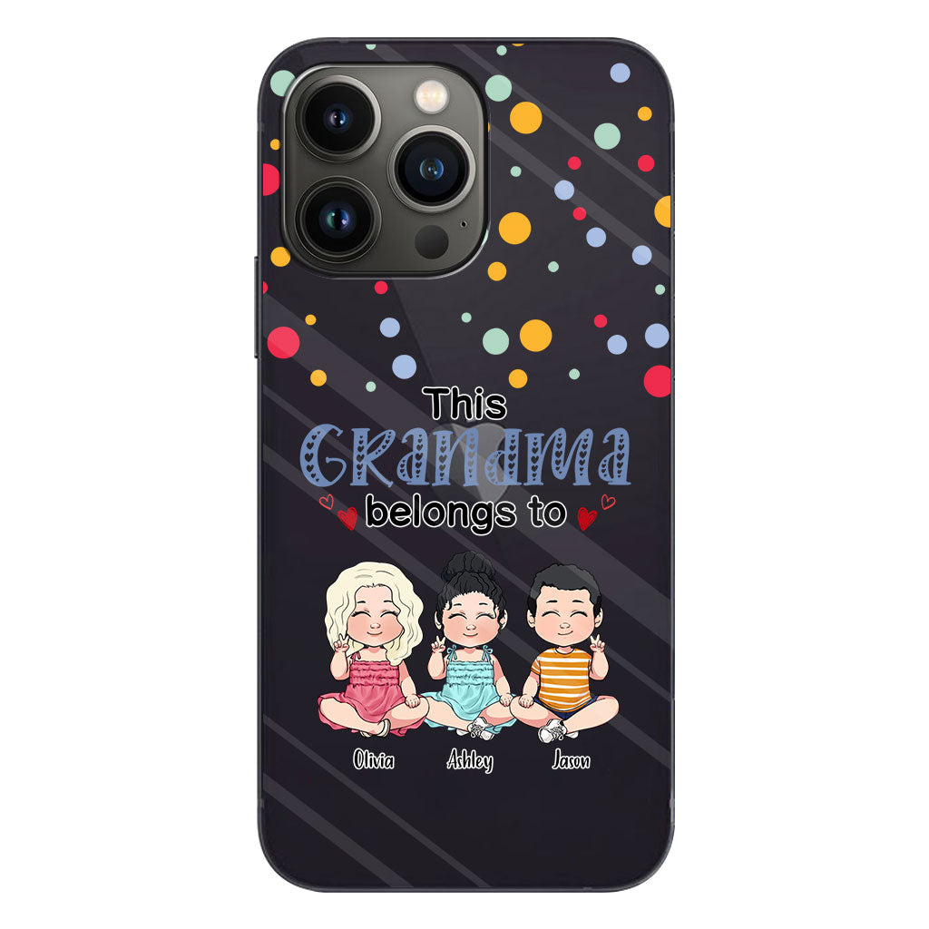 This Grandma Belongs To - Personalized Grandma Clear Phone Case