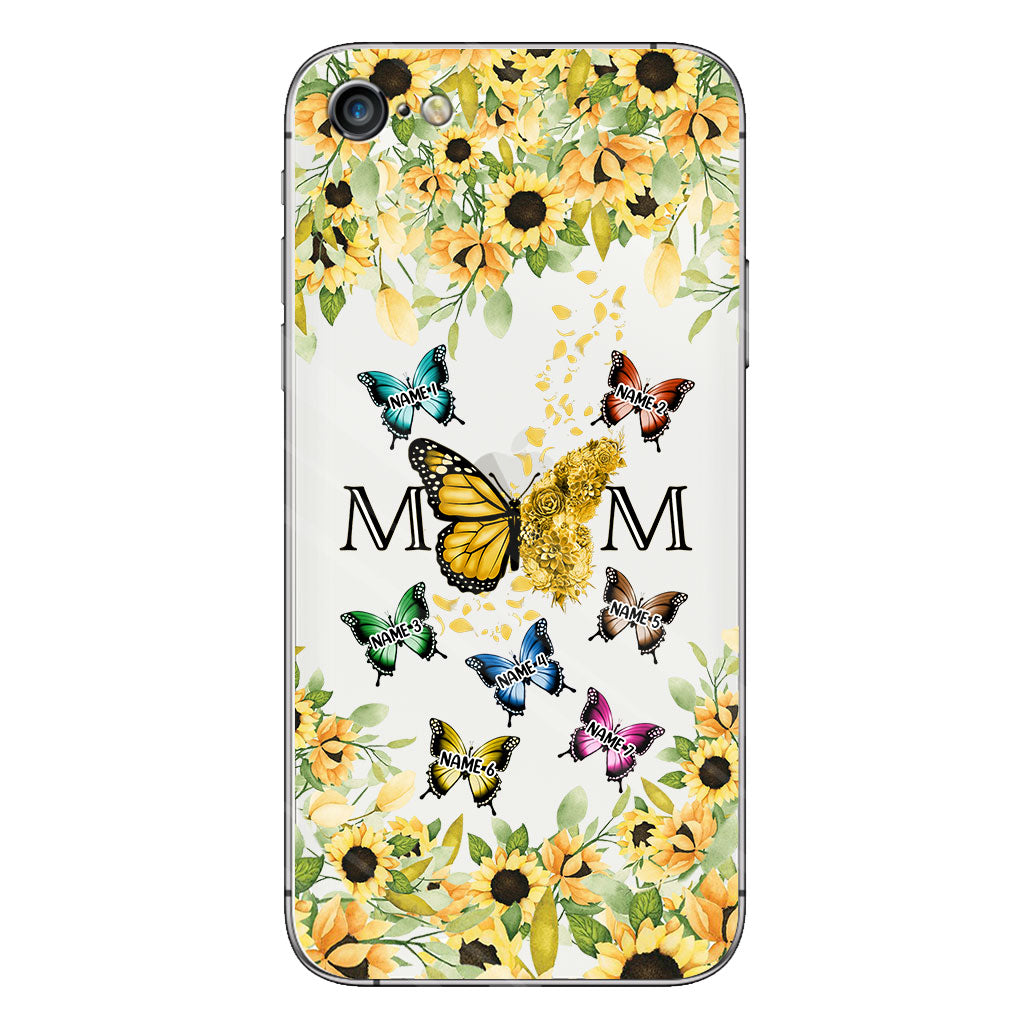 We Love You - Personalized Mother Clear Phone Case