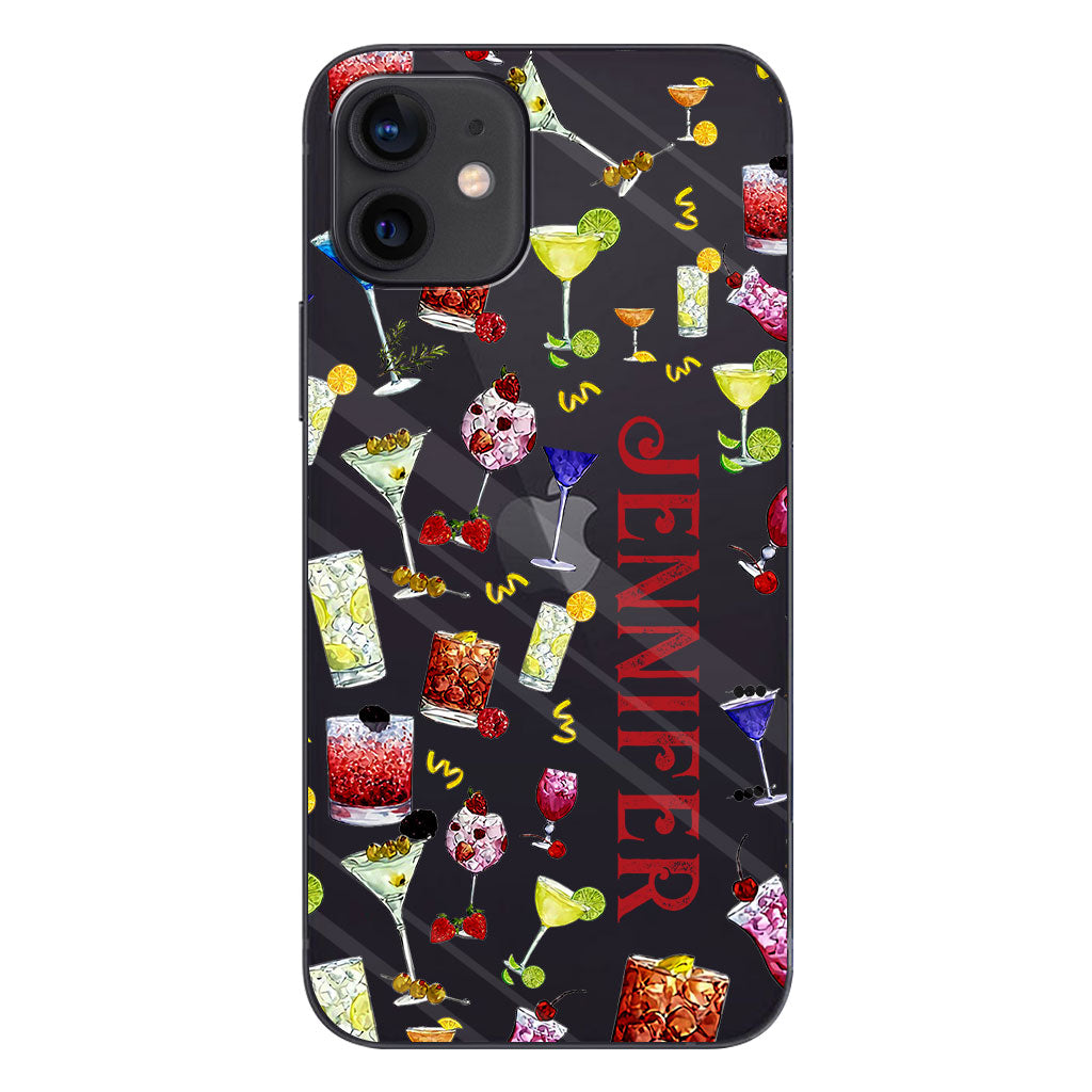 Summer Vibes - Personalized Cocktail Clear Phone Case