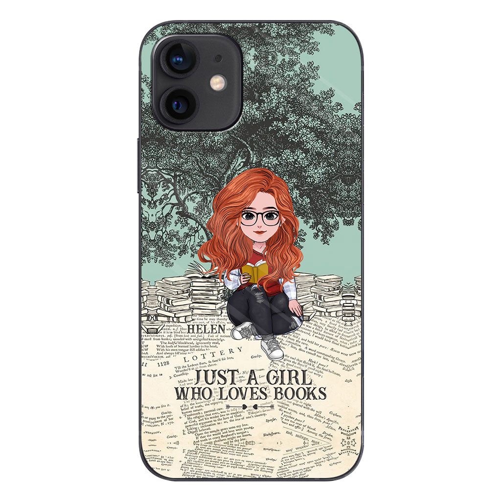 Just A Girl Who Loves Book - Personalized Book Clear Phone Case