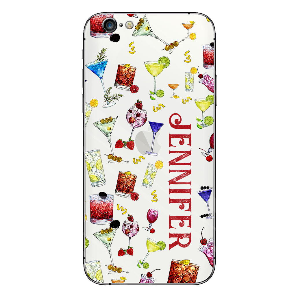 Summer Vibes - Personalized Cocktail Clear Phone Case