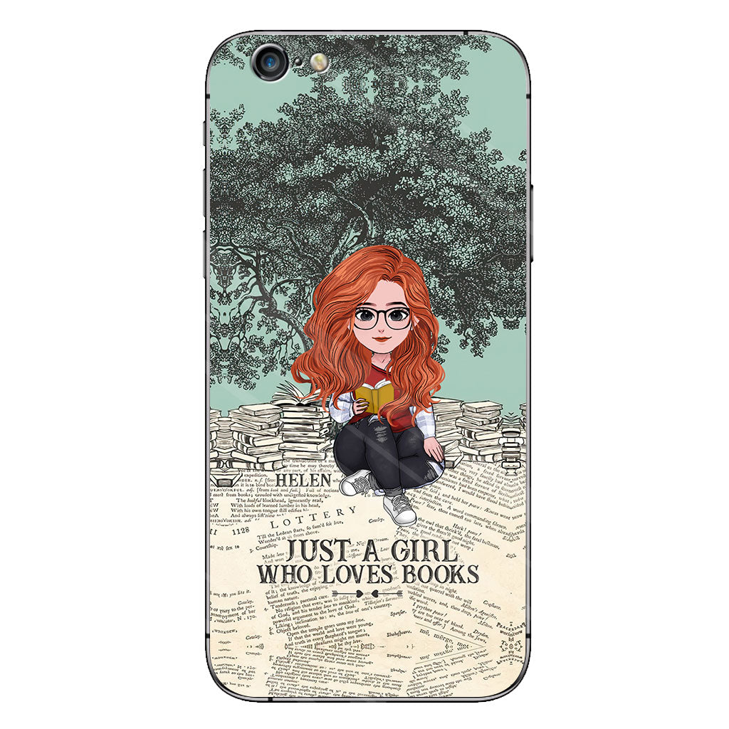 Just A Girl Who Loves Book - Personalized Book Clear Phone Case