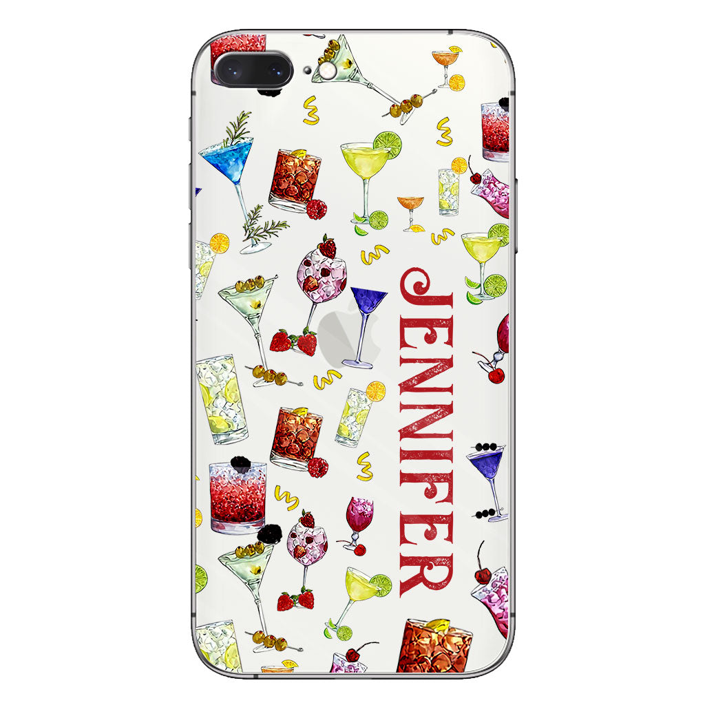 Summer Vibes - Personalized Cocktail Clear Phone Case