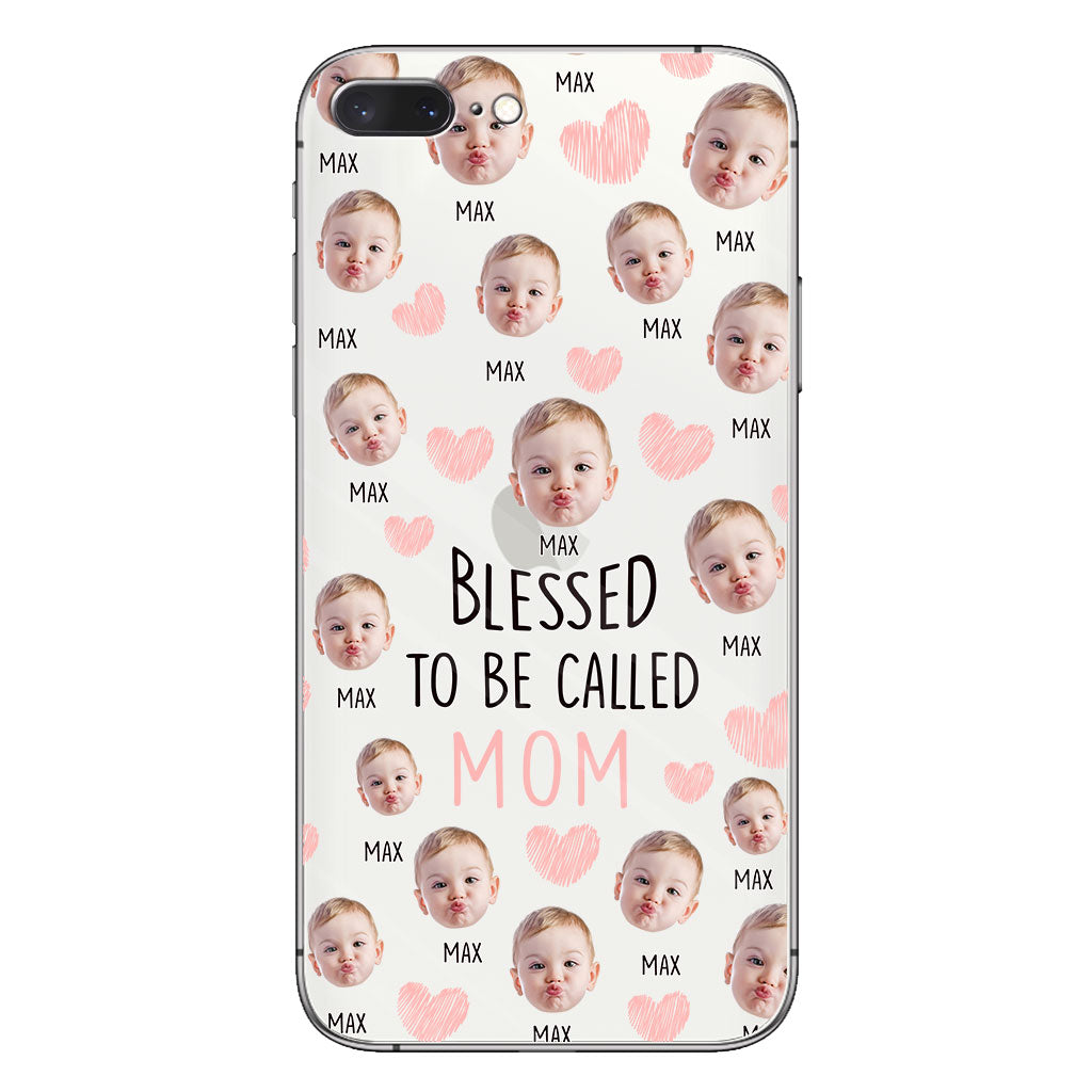 Blessed To Be Called Mom - Personalized Mother Clear Phone Case